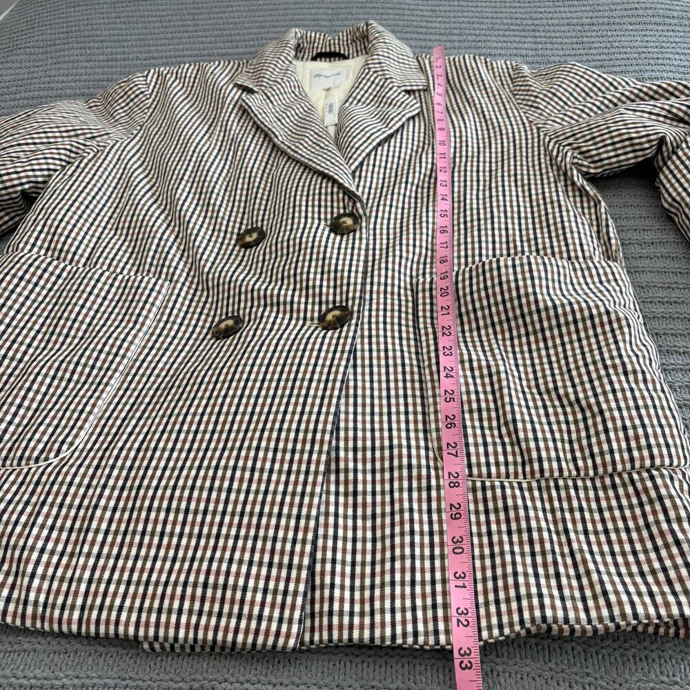 Madewell Padded Jacket Antique Cream Size XXL Double Breasted Academia New - Picture 6 of 12